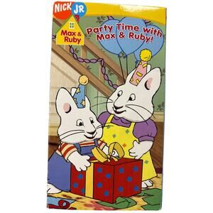 Nick Jr. Party Time With Max & Ruby VHS tape 2006 rare HTF Nickelodeon cartoon